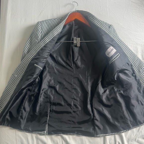 Vintage Wool-Blend Check Blazer | Unisex XS - Picture 3 of 5